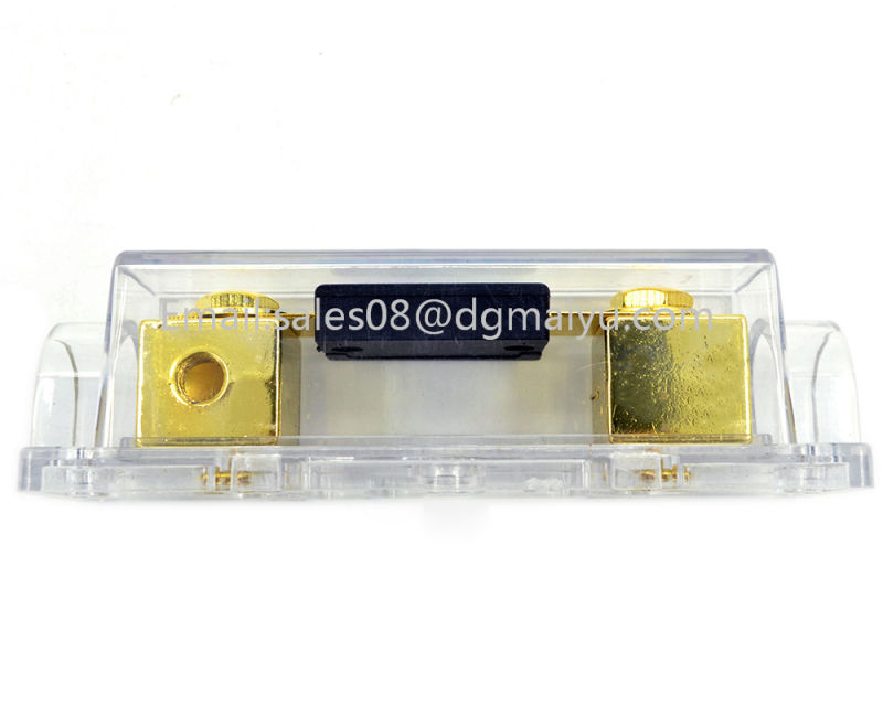 0/2/4 Gauge Ga Anl Fuse Holder + Anl Fuses Holder Distribution Inline 0 4 8 Ga Gold Plated