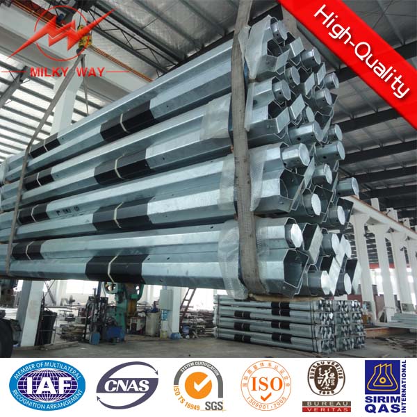 9m and 11m 500dan Steel Pole with Bitumen