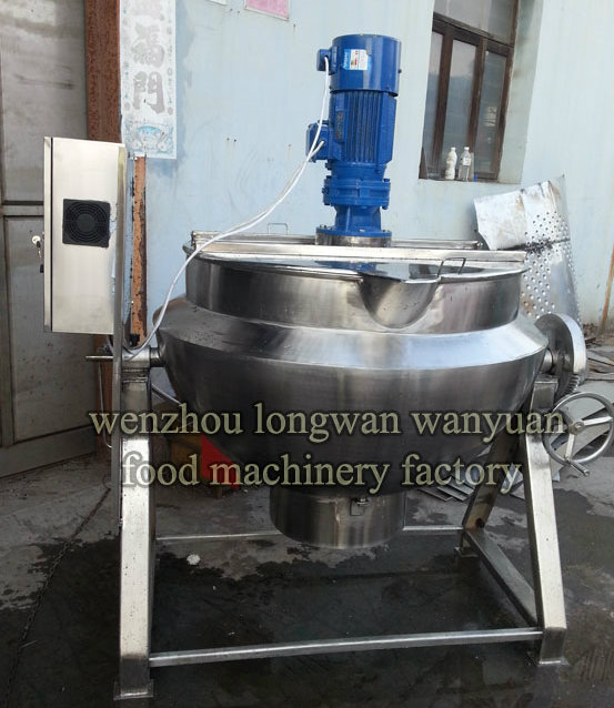 Movable Tilting Gas Heating Jacketed Boiler Jacket Kettle with Agitator