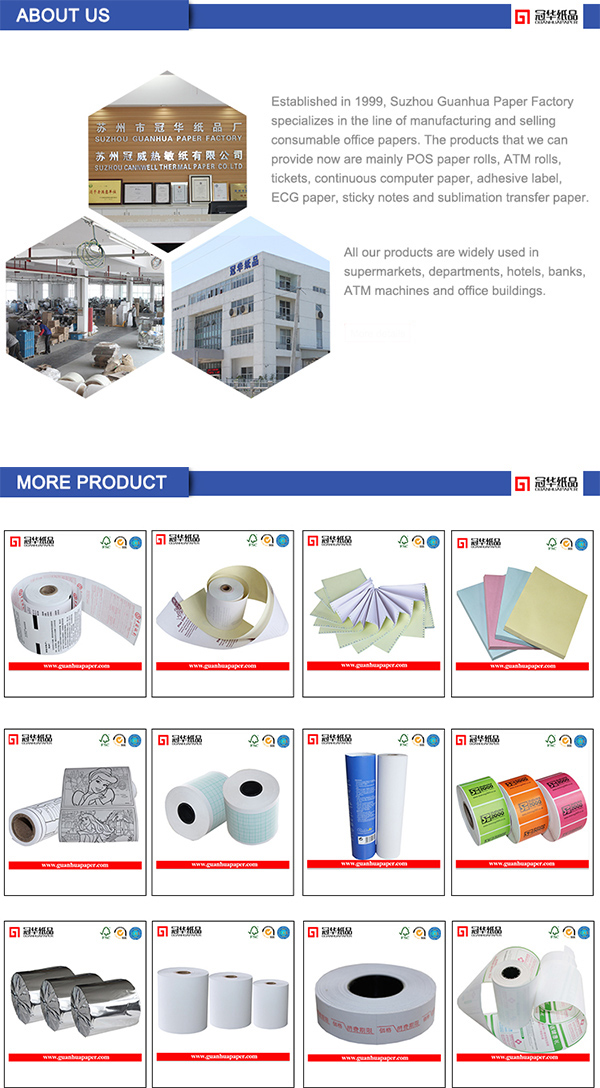 SGS Carbonless Paper Rolls with Competitive Price