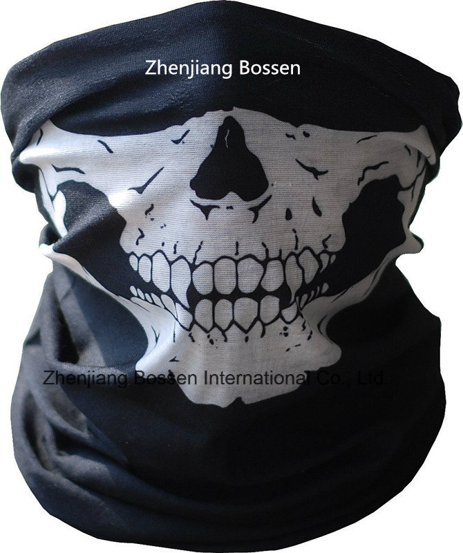 OEM Produce Customized Logo Skull Printed Outdoor Sports Customzied Bandana Buff