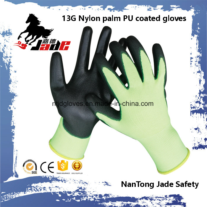 13G Gary Lind Palm Black PU Coated Labor Glove