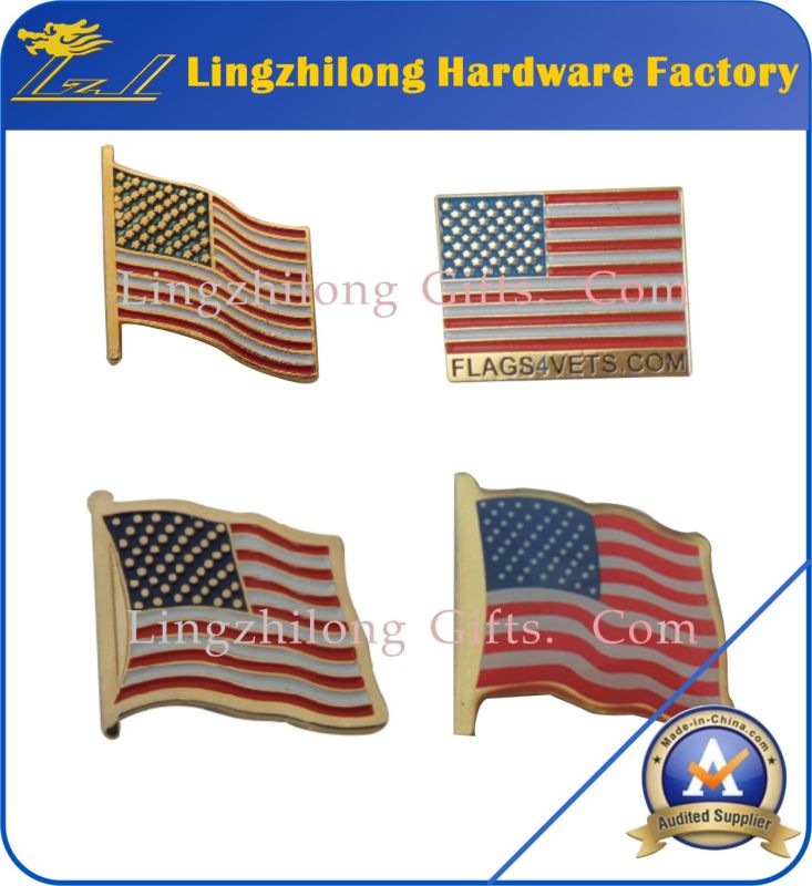 Wholesale Cheap American Flag Badge