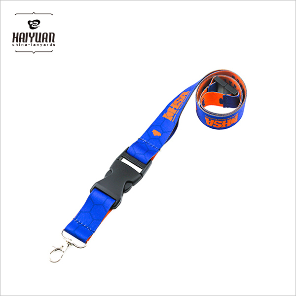 Memorable Heat Transfer Imprinted Custom Polyester Tide Lanyards