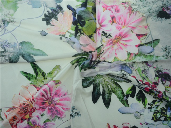 Digital Printing Fabric 100% Silk (TLD-0112)