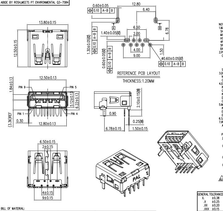 USB3.0 Type a Connector