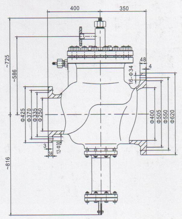 Gf2-250/400 Power Station Steam Turbines Main Safety Valve