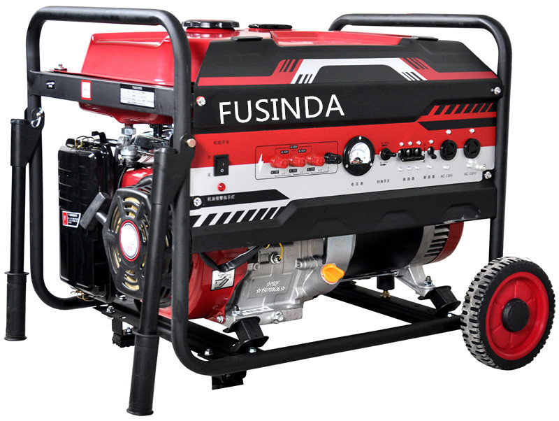 6kw Air Cooled Gasoline Generator Sets with Handle & Wheel Kit