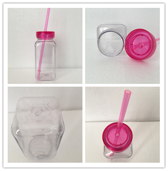 Coffee Cup with Cover, PP Material Plastic Coffee Cup, Non-Disposable Use Cup Coffee