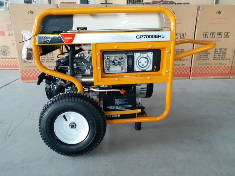 7kw Portable Heavy Duty Gasoline Petrol Generator with RCD and Remote Start