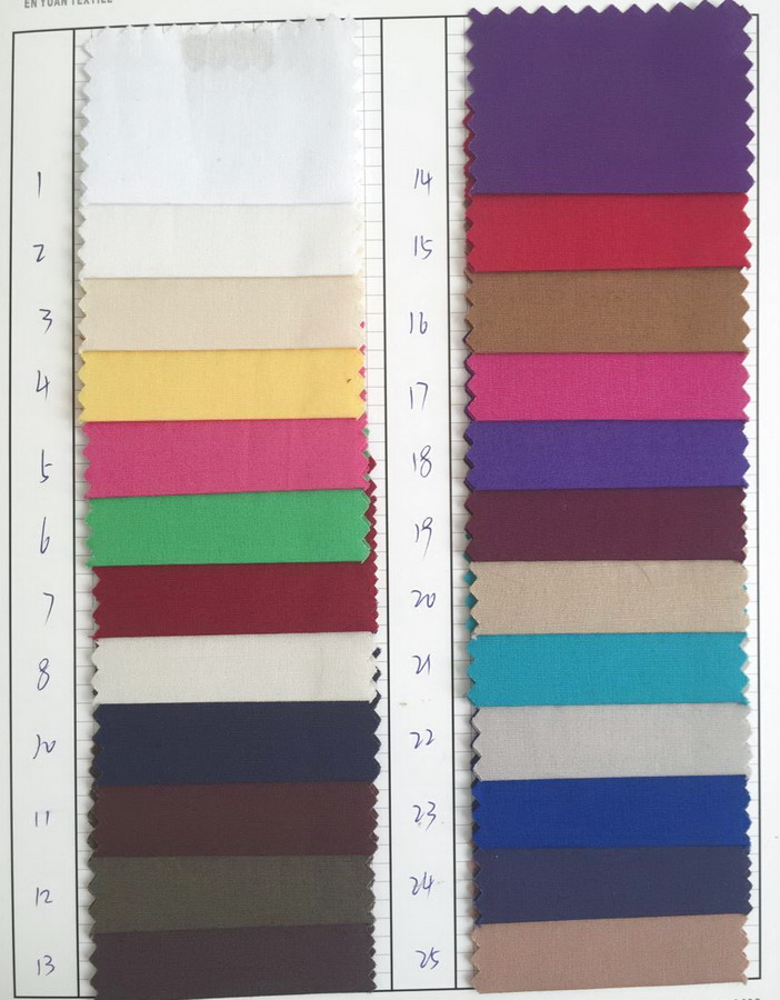 120GSM Cotton Plain Shirting Woven Spandex Fabric