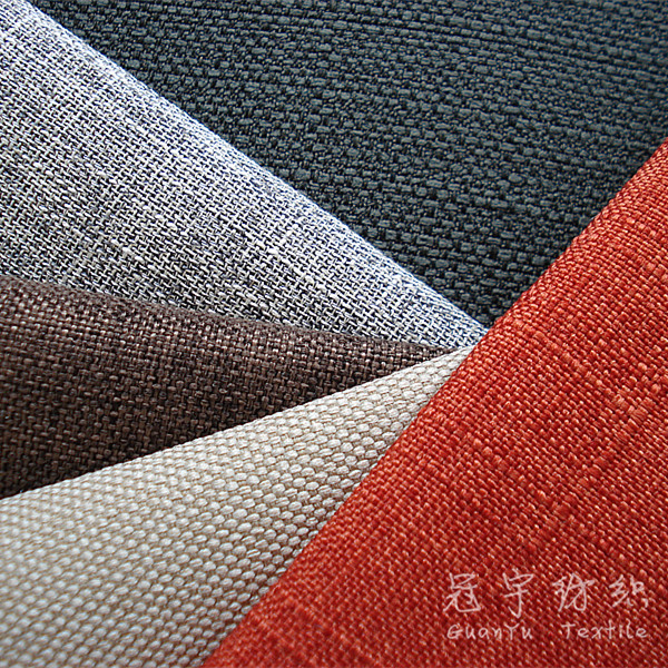 Polyester Linen Fabric for Sofa Home Textile Polyester Fabric