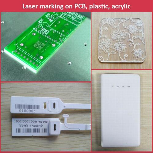 White and Black ABS Fiber Laser Marking Machine/Plastic Laser Marking Equipment
