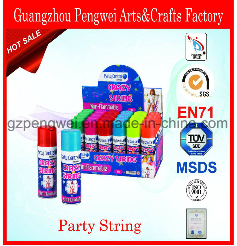 Cheap Price Party String, Crazy Ribbon, Festival Streamer Spray