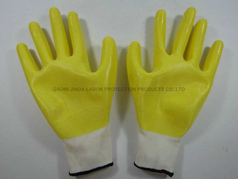 Nitrile Coated Labor Protective Work Gloves (NH001)