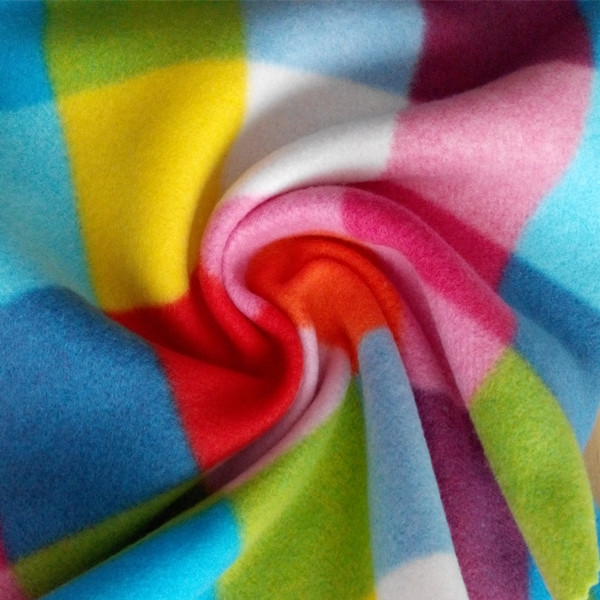 Colorful Plaid Fleece Fabric