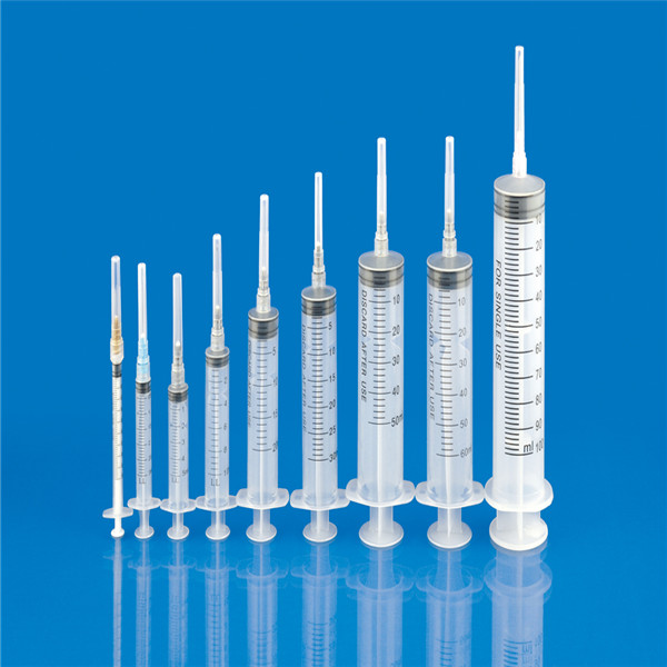 Medicial Disposable Syringe with Needle Luer Slip or Luer Lock with Individual Blister Package