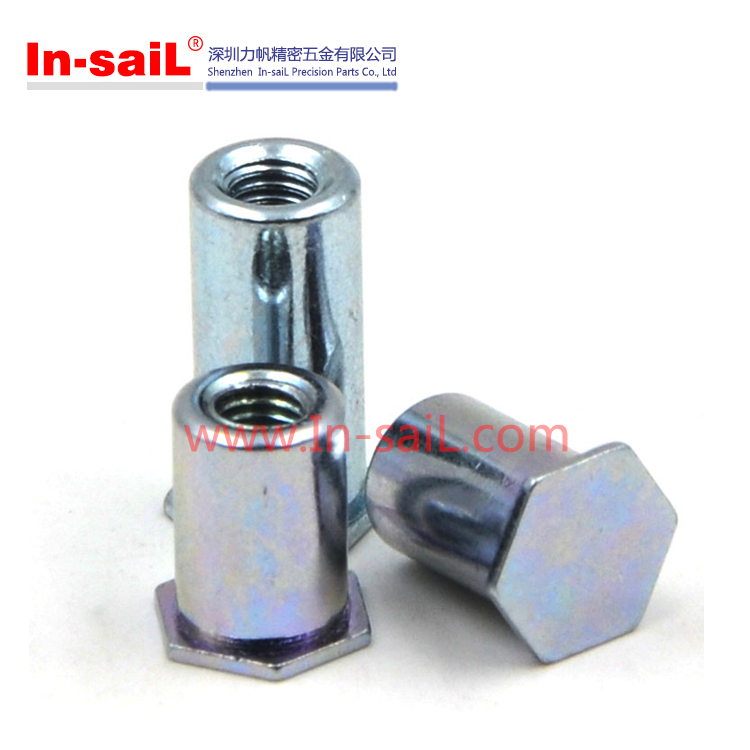 Blind Threaded Standoffs Self Clinching in Thin Aluminium