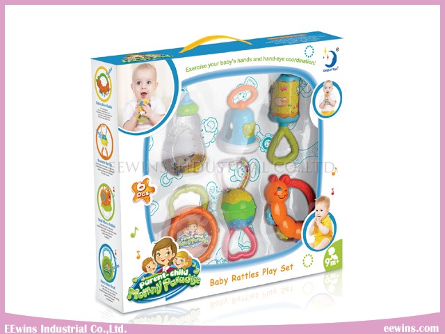 Baby Toys Baby Plastic Rattles (6PCS)