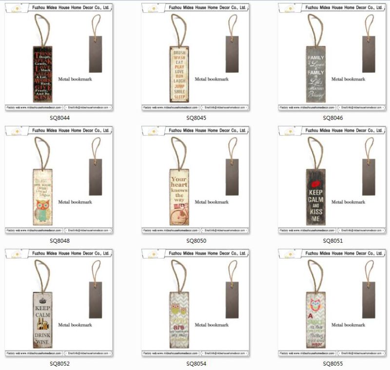 Factory Wholesale Shabby Chic Bookmarks