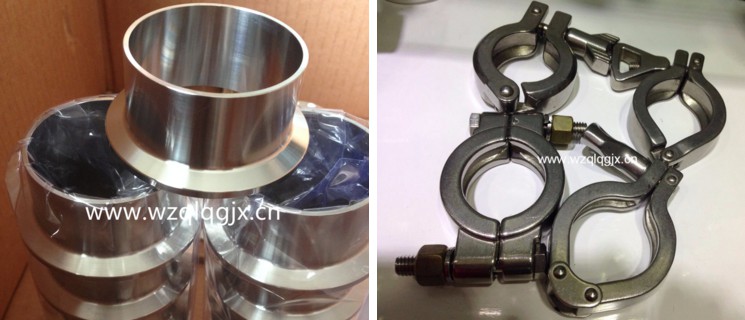 304 or 316 Sanitary Stainless Steel Hose Clamp for Oil Pipe Clamps