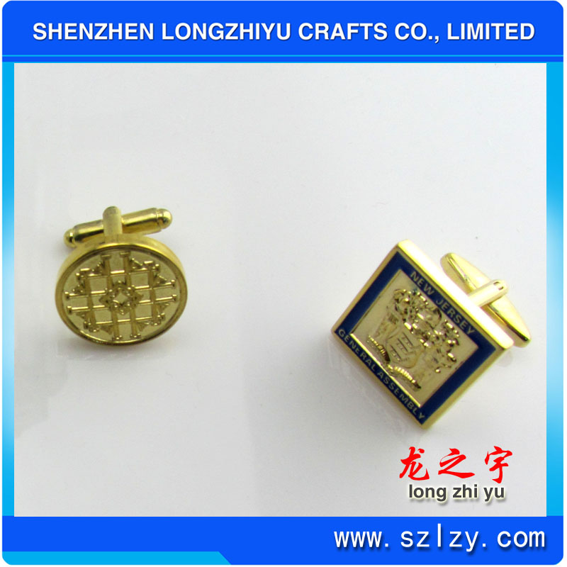 Elegant Design Cuff Links with Customer's Logo Design Printing Cufflinks Set