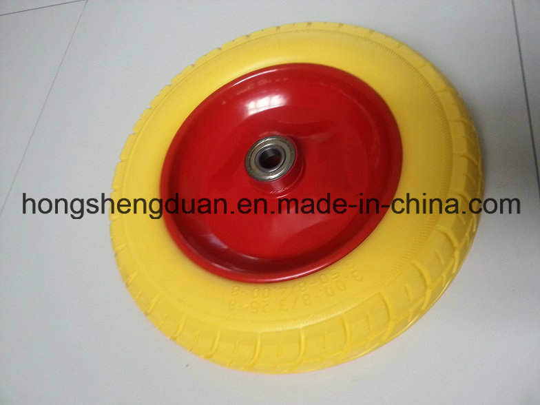 PU Form Wheel 3.50-8 Have Steel Rim