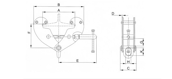 Beam Clamp with Shackle and Ring (BC-WB)