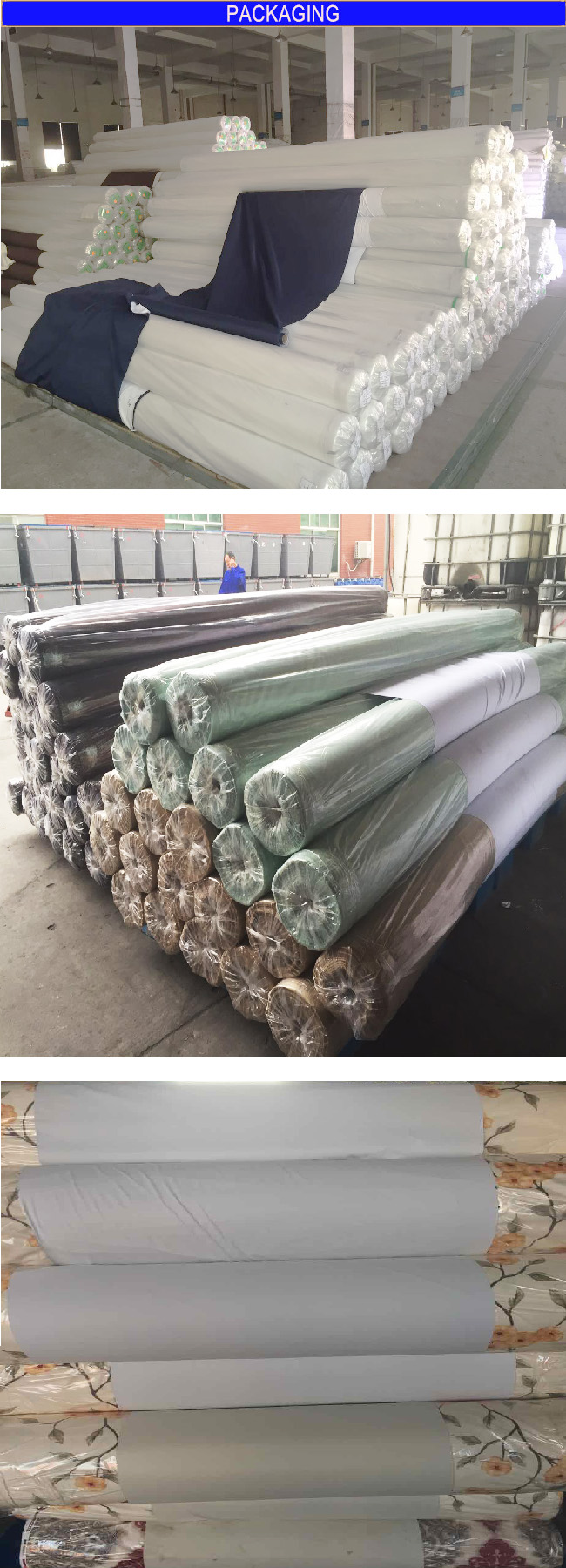 Blackout Polyester Fabric for Home Textile Use