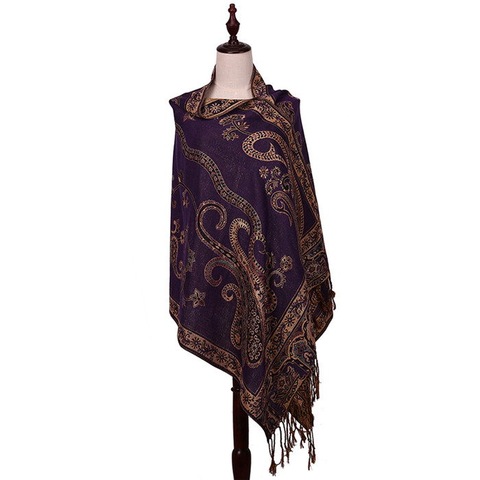 Warm Scarf 100% Polyester Pashmina for Lady