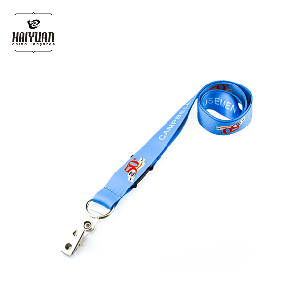 Full Color Sublimation Lanyard with Metal Clip