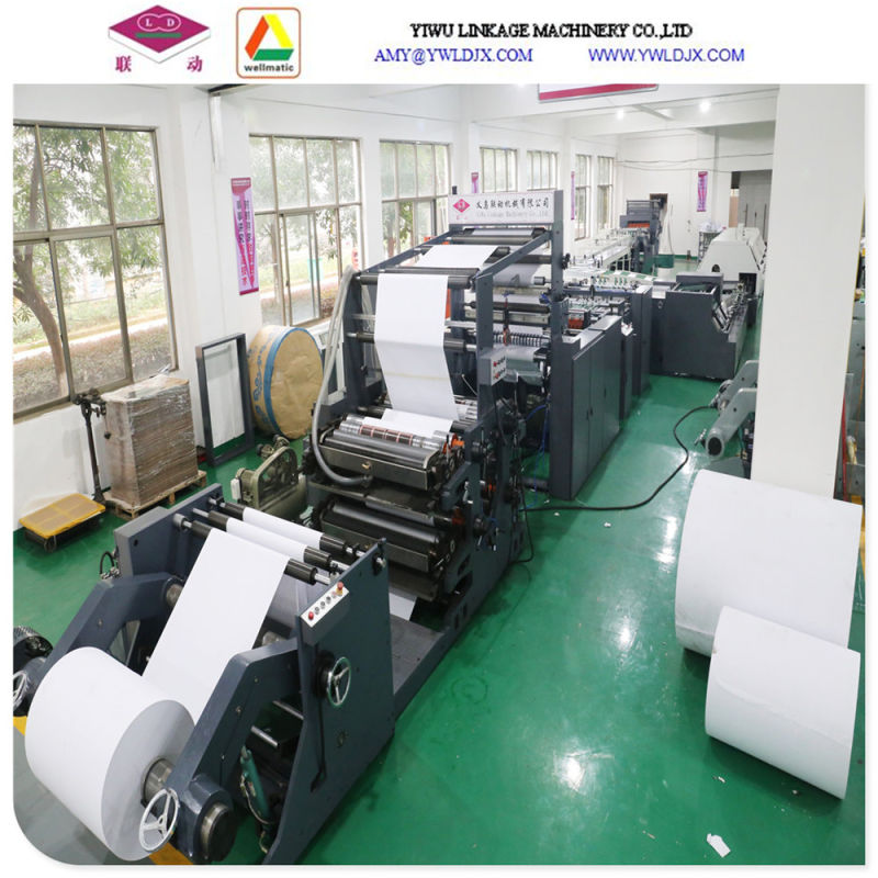 Soft Cover Exercise Book Notebook Making Machines From Reel Paper to Finish Book Ld-Pb460 High Speed Hot Melt Glue Bound Notebook Production Line Machinery