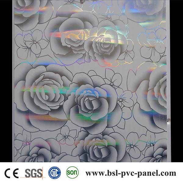 Laser Hotstamp PVC Panel 25cm 7.5mm Algeria Hotselling PVC Ceiling