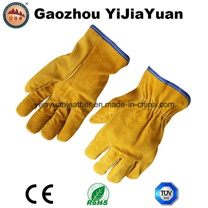 Leather Safety Drivers Work Gloves