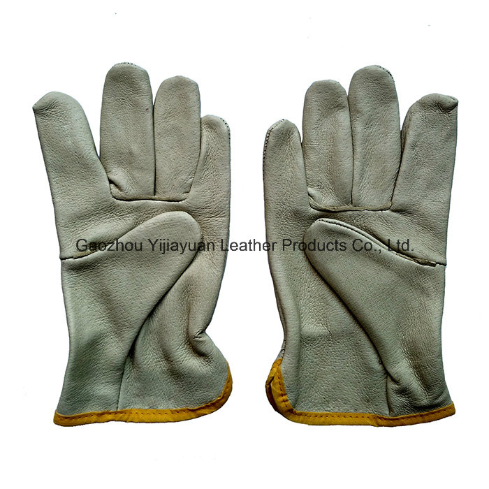 Ab Grade Pig Skin Protective Safety Labor Gloves for Drivers