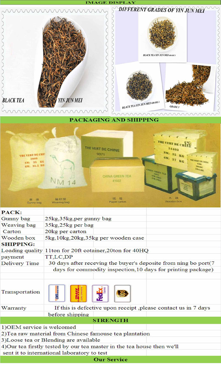 Certified Premium EU Complaint Yin Jun Mei Black Tea (NO5)