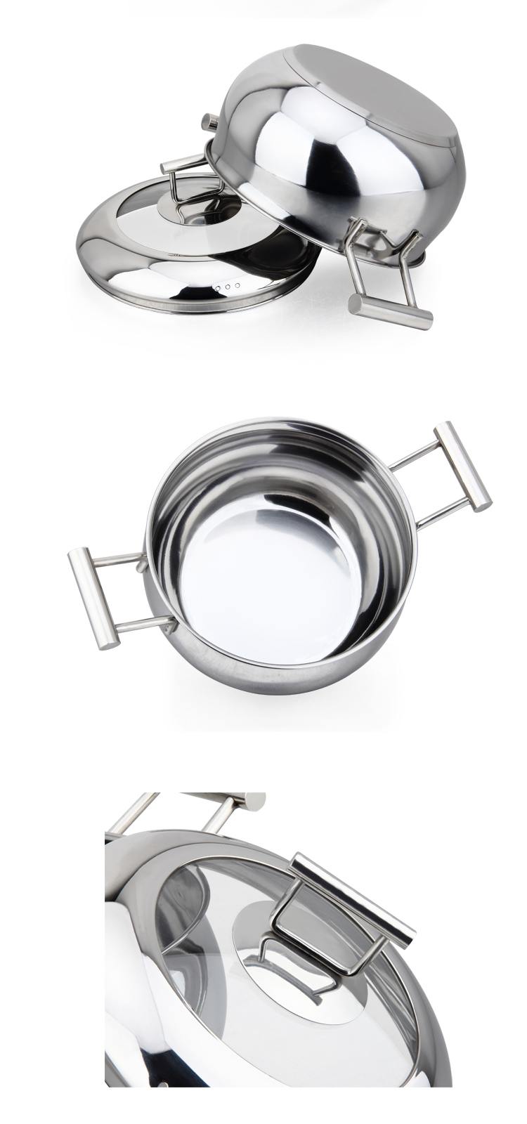 New Design Stock Pot Stainless Steel Ware Soup Pot