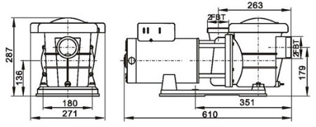 High Efficiet Swimming Pool Centrifugal Pump