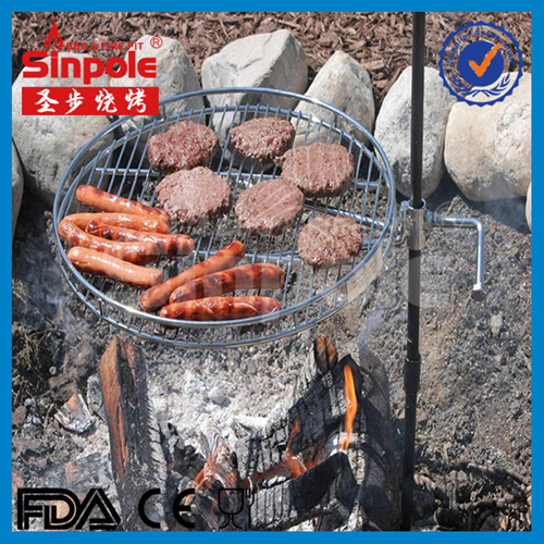 New SUS304 Stainess Steel Camping Grill with Ce/FDA Approved (SP-CGS011)