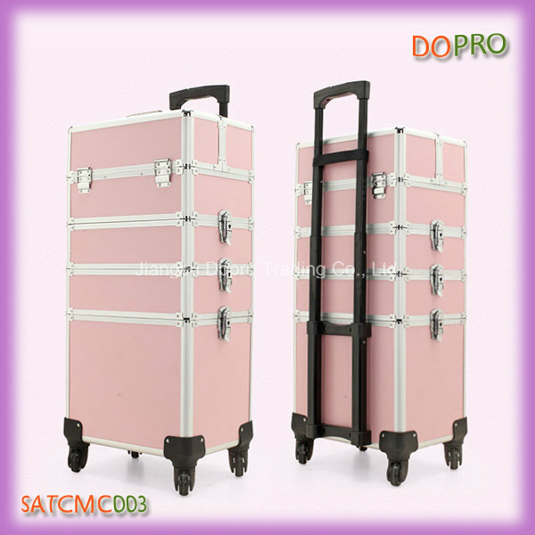 Black 4 in 1 Professional Make up Artist Trolley Case (SATCMC003)