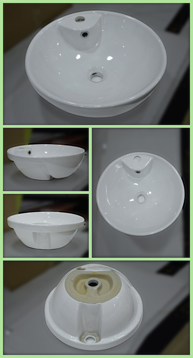 Ovs European Style Sinks Round Semi-Recessed Basin