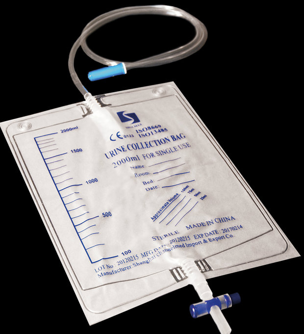 Transparent/White Disposable Urine Bag