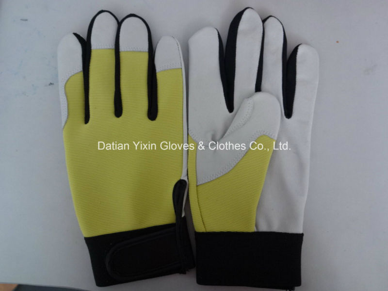 Mechanic Glove-Leather Glove-Yellow Glove-Utility Glove