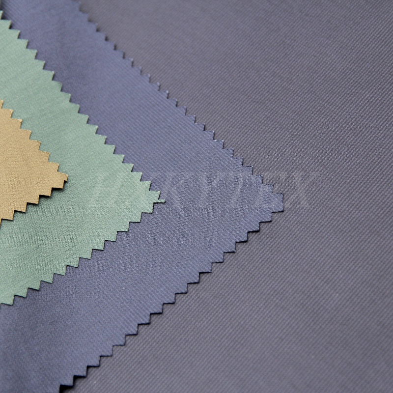 Faille Stripe Polyester Fabric for Fashion Coat