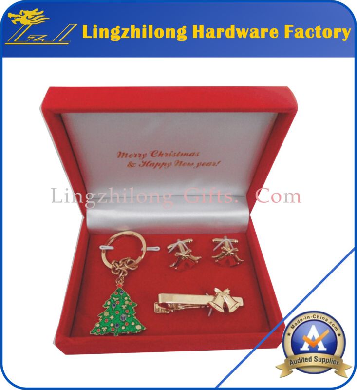 Christmas Holiday Decoration Metal Gifts Set