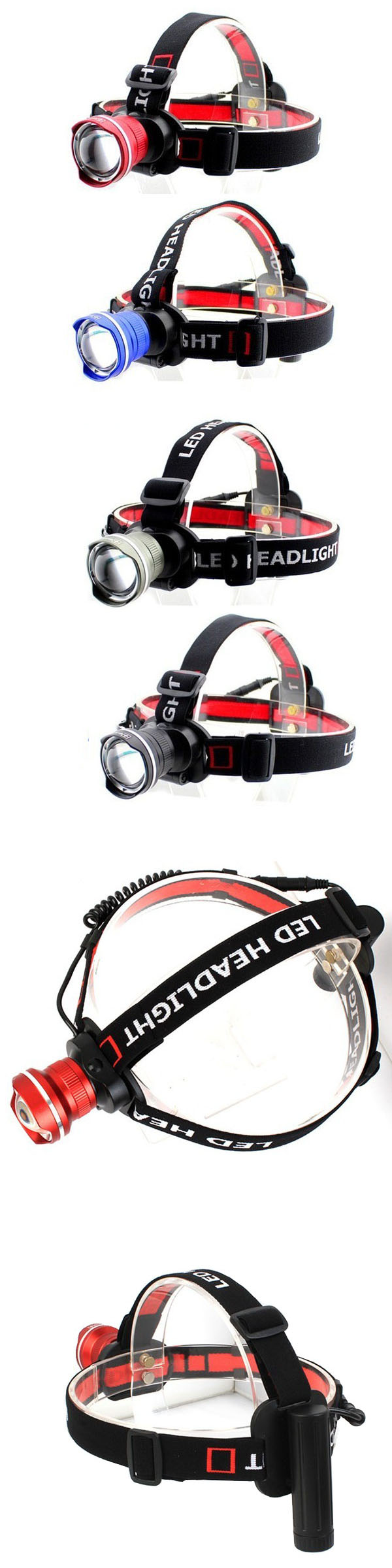 Fisheye Deisgn CREE Xm-L T6 Brightest LED Headlamp (POPPAS- T85)