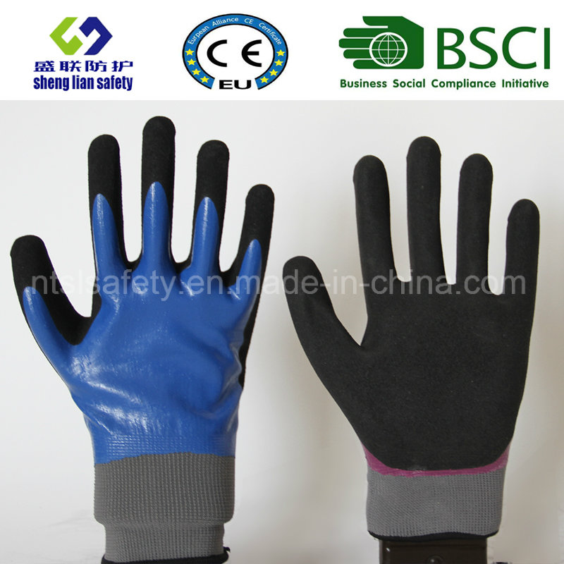 Latex Frosted Gloves, Sandy Finish Safety Work Gloves (SL-RS308)