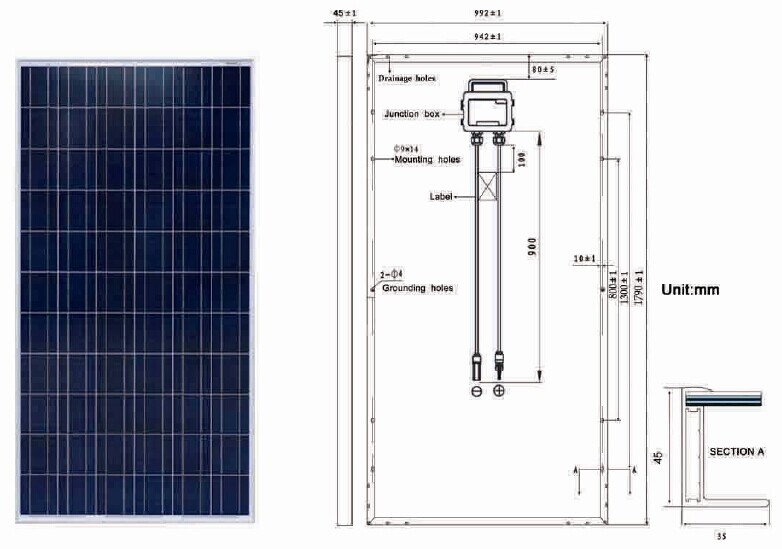 235-285W Poly Crystalline Solar Panel