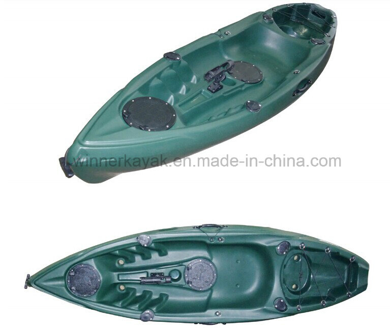 New Style Single Plastic Fishing Kayak with Jet Power