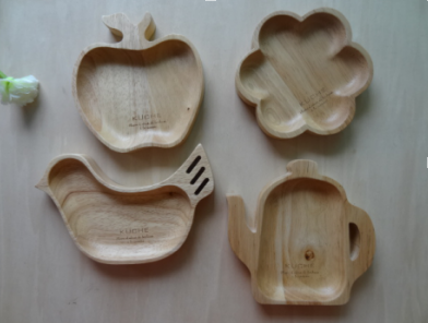 Various Shape Natural Wood Serving Tray Plate